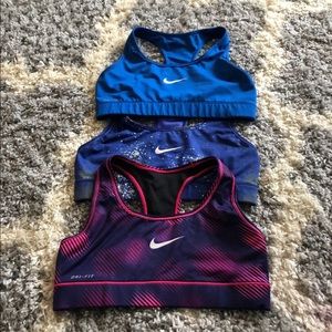 3 Nike Sport Bras